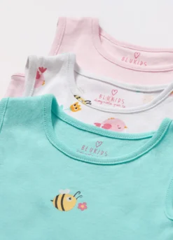 Pack 3 body in puro cotone neonata