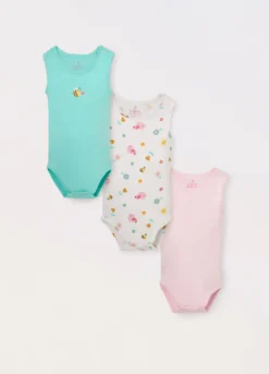 Pack 3 body in puro cotone neonata