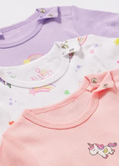 Pack 3 body in puro cotone neonata