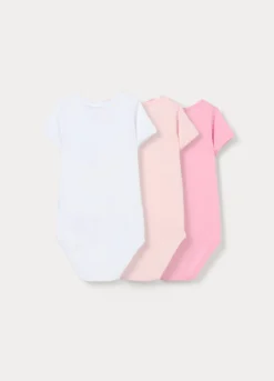 Pack 3 body in puro cotone neonata