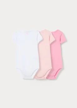 Pack 3 body in puro cotone neonata