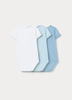 Pack 3 body in puro cotone neonato