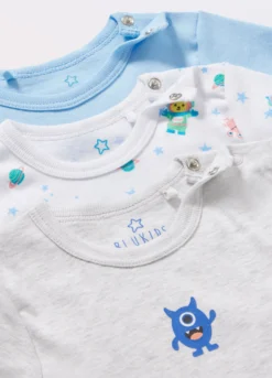 Pack 3 body in puro cotone neonato