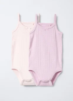 Pack 2 body in puro cotone pointelle