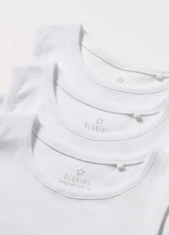 Pack 3 body smanicati in puro cotone neonata