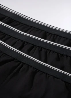 3 pack boxer in cotone con fascia a contrasto uomo