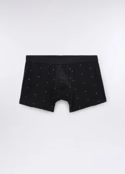 3 pack boxer in cotone stretch a pois uomo