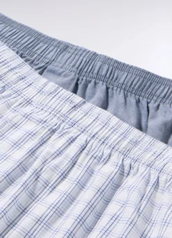 2 pack boxer in tela di cotone fantasia uomo