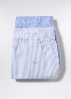 2 pack boxer in tela di cotone uomo