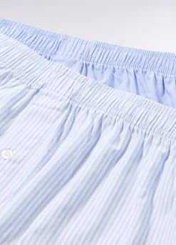 2 pack boxer in tela di cotone uomo