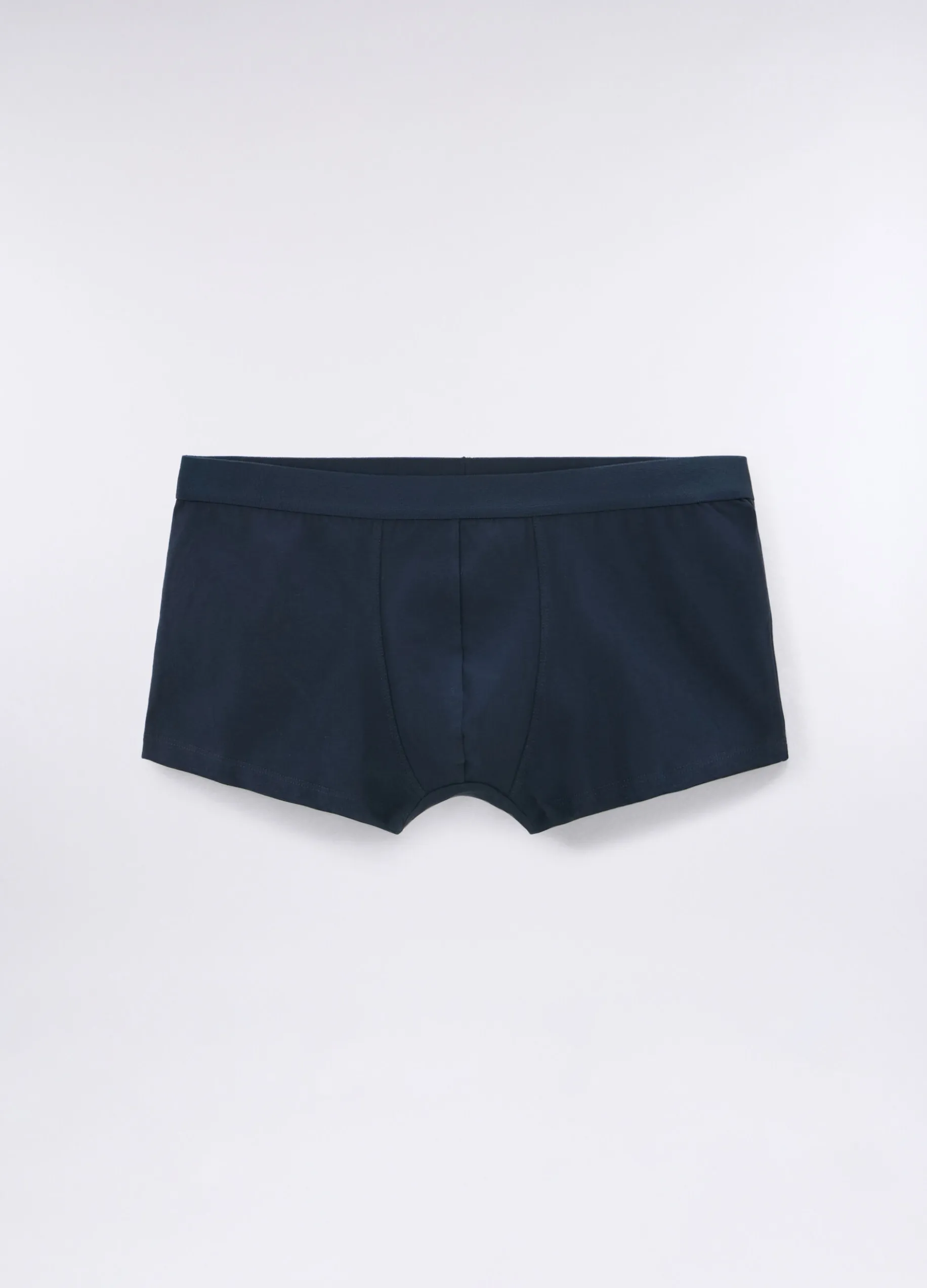 3 pack boxer tinta unita in cotone stretch uomo