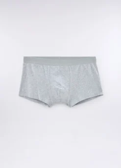 3 pack boxer tinta unita in cotone stretch uomo