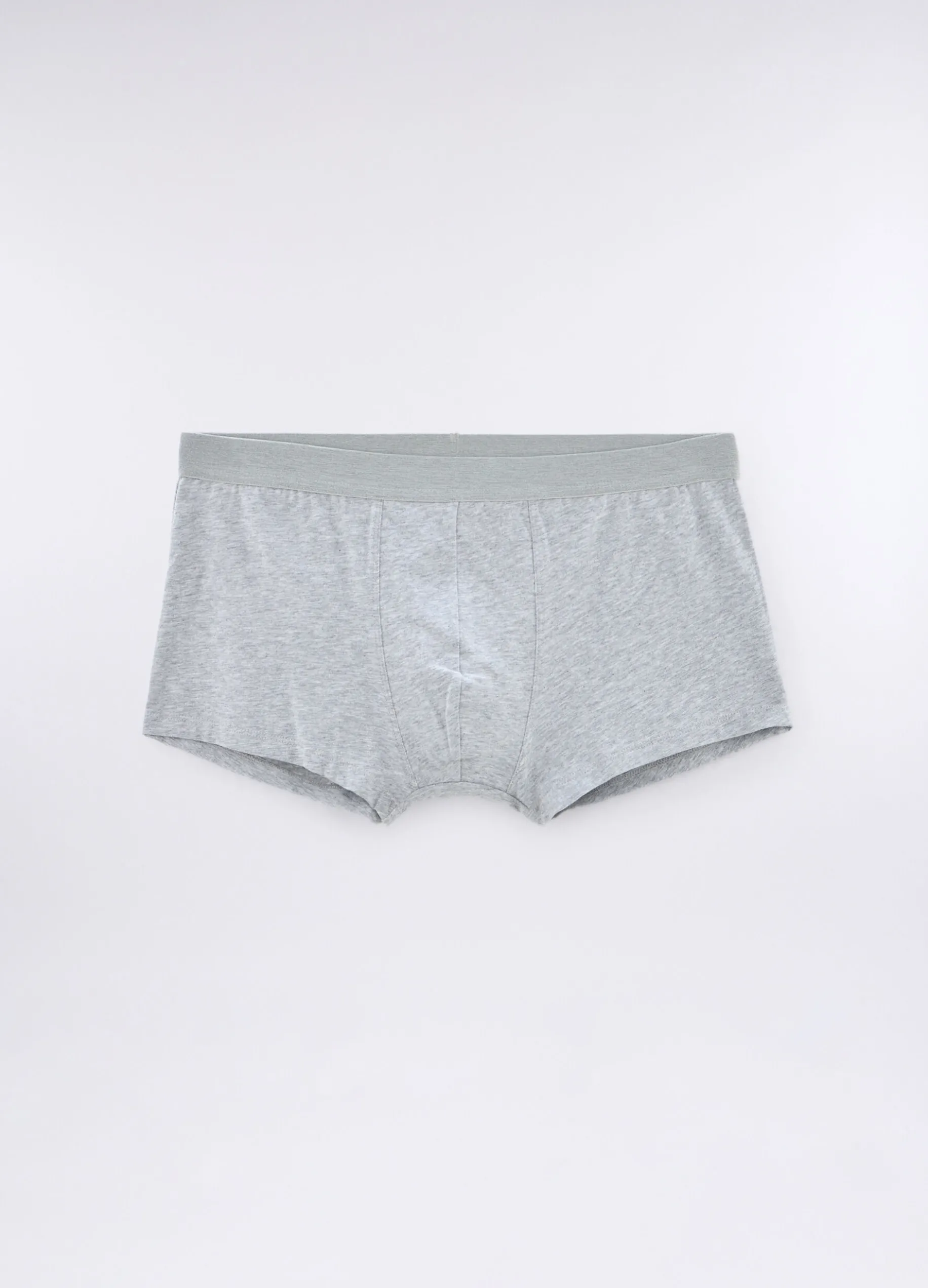 3 pack boxer tinta unita in cotone stretch uomo