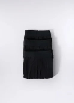 3 pack boxer tinta unita in cotone stretch uomo