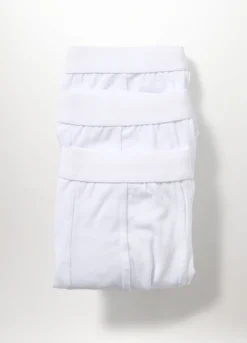 3 pack boxer tinta unita in cotone stretch uomo