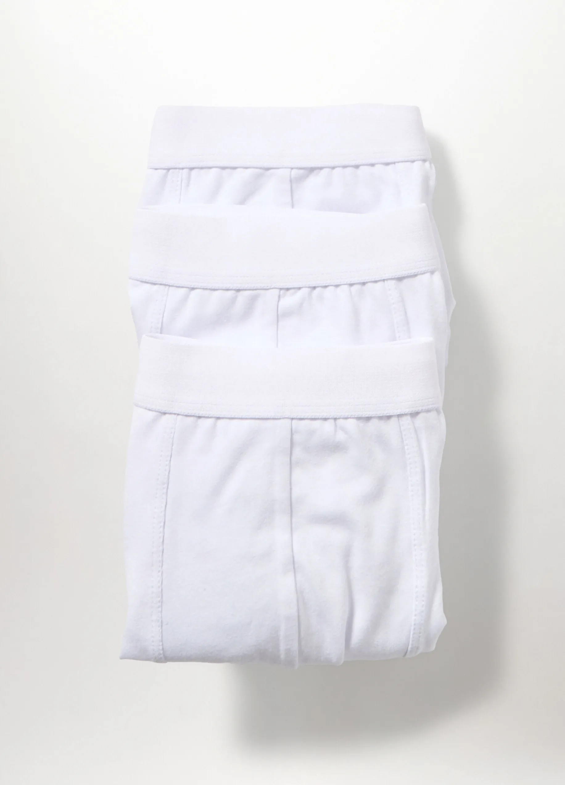 3 pack boxer tinta unita in cotone stretch uomo