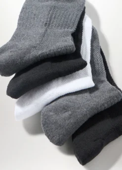5 pack calze alla caviglia in misto cotone uomo