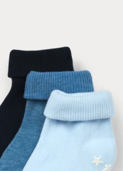 Pack 3 calze antiscivolo misto cotone stretch