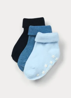 Pack 3 calze antiscivolo misto cotone stretch