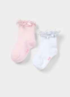 Pack 2 calze con pizzo