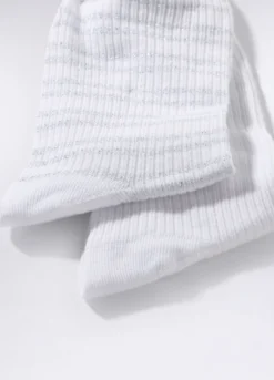 Pack 2 calze corte in cotone stretch donna