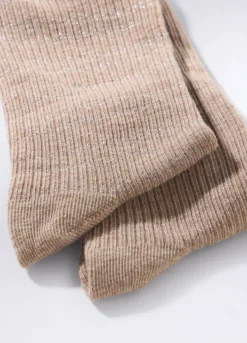 Pack 2 calze corte in cotone stretch donna