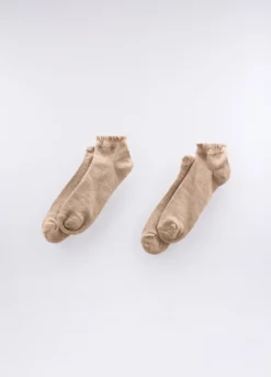 Pack 2 calze corte in cotone stretch donna