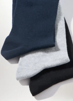 3 pack calze corte in cotone stretch uomo
