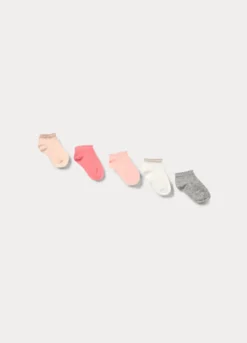 Pack 5 calze corte in cotone stretch