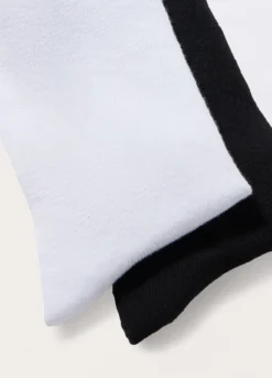 Pack 2 calze corte in misto cotone donna