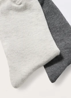 Pack 2 calze corte in misto cotone donna