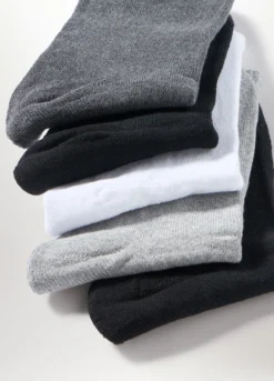 5 pack calze corte in misto cotone uomo