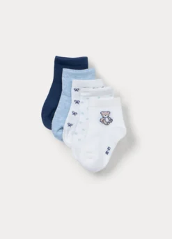 Pack 5 calze corte in misto cotone stretch
