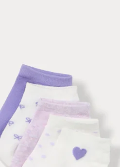 Pack 5 calze corte in misto cotone stretch