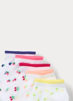Pack 5 calze corte in misto cotone stretch