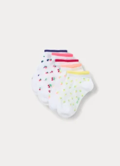 Pack 5 calze corte in misto cotone stretch