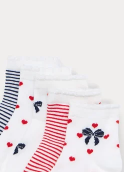 Pack 5 calze corte in misto cotone stretch