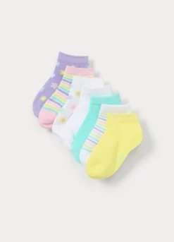 Pack 7 calze corte in misto cotone stretch