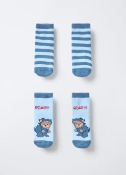Pack 2 calze corte in spugna misto cotone