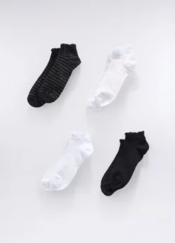 Pack 2 calze corte misto cotone donna