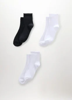 Pack 3 calze corte misto cotone donna