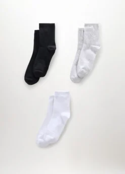 Pack 3 calze corte misto cotone donna