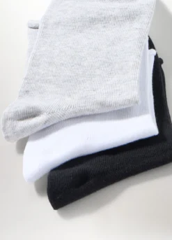 Pack 3 calze corte misto cotone donna