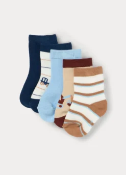 Pack 5 calze corte misto cotone