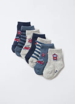 Pack 7 calze corte misto cotone