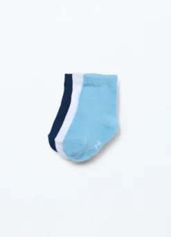 Pack 3 calze corte misto cotone neonato