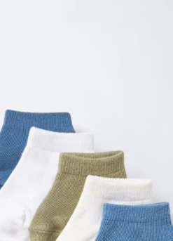 Pack 5 calze corte misto cotone