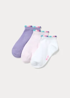 Pack 3 calze corte misto cotone stretch