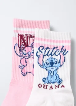 Pack 2 calze Disney misto cotone stretch bambina