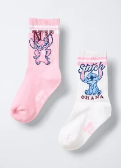 Pack 2 calze Disney misto cotone stretch bambina
